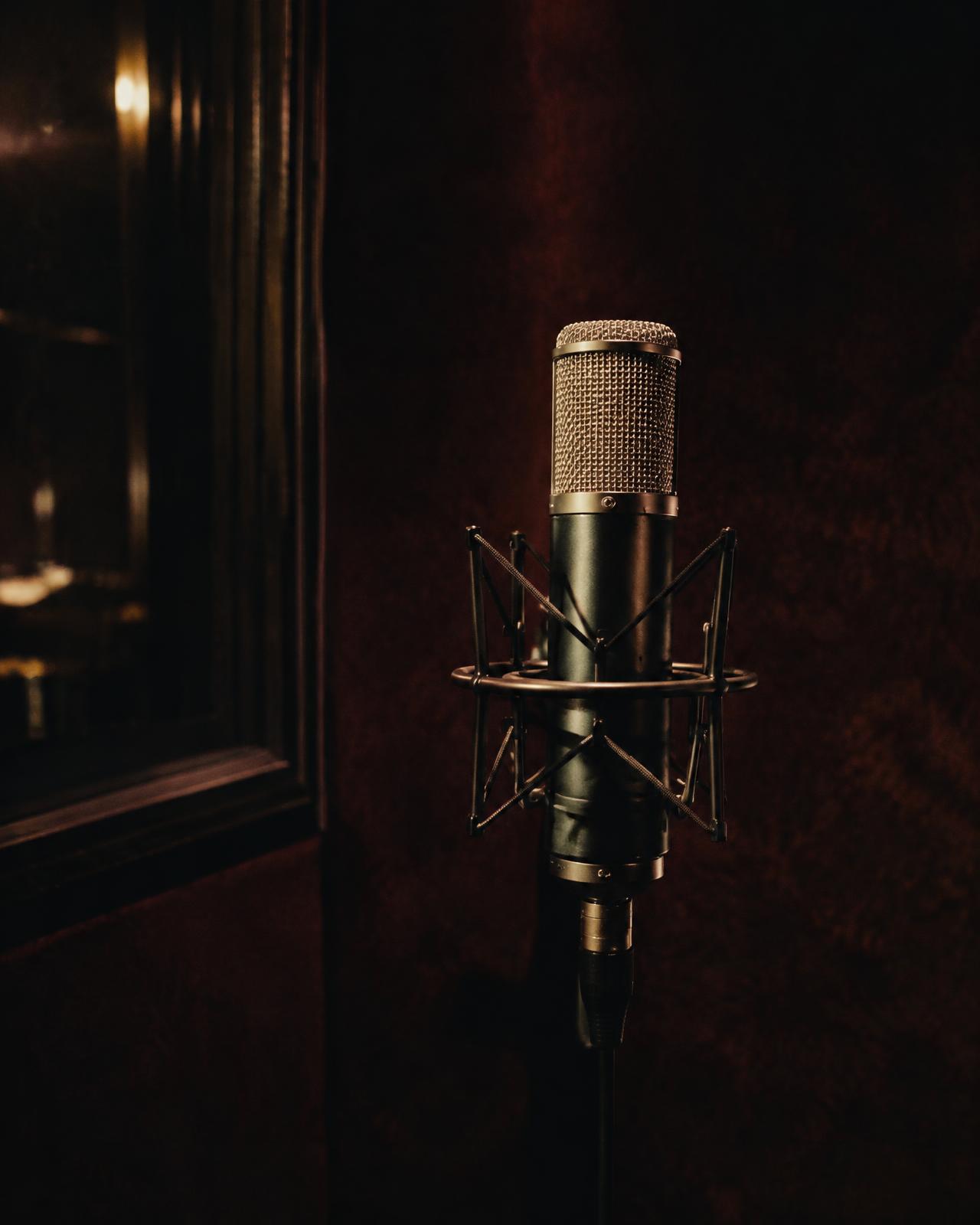 Vintage studio microphone